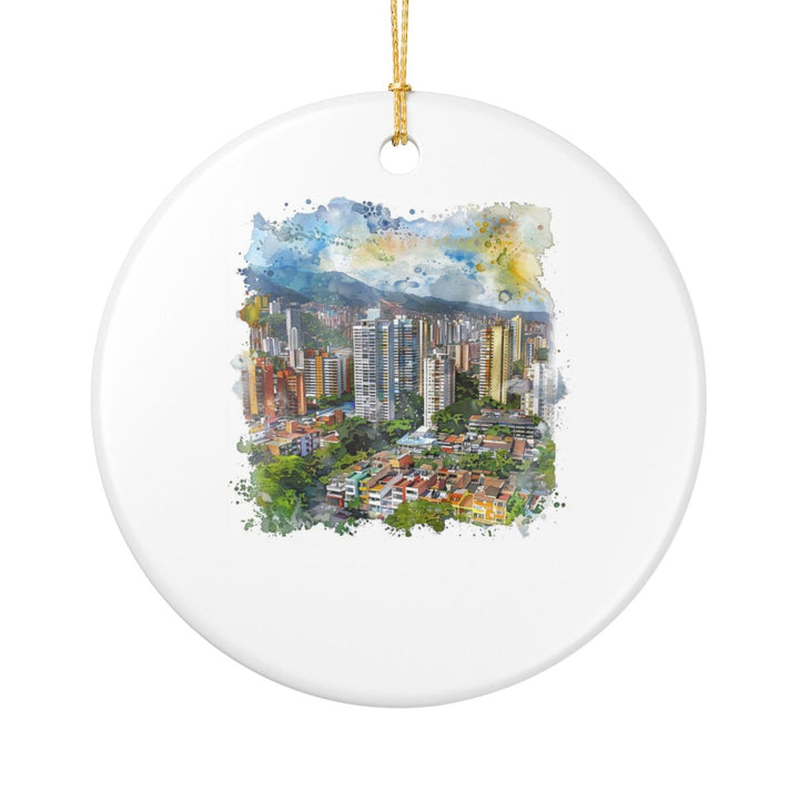 Medellin Colombia Ornament: Unique Medellin Souvenir, Medellin Colombia Xmas Decor, and Authentic Medellin Gift