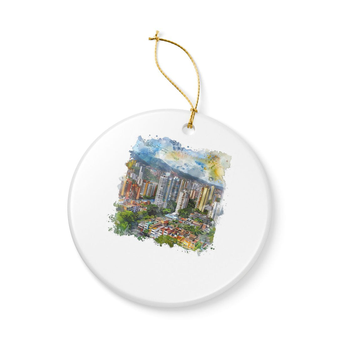 Medellin Colombia Ornament: Unique Medellin Souvenir, Medellin Colombia Xmas Decor, and Authentic Medellin Gift