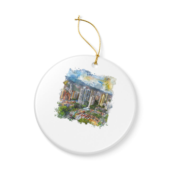 Medellin Colombia Ornament: Unique Medellin Souvenir, Medellin Colombia Xmas Decor, and Authentic Medellin Gift