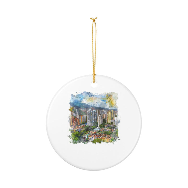 Medellin Colombia Ornament: Unique Medellin Souvenir, Medellin Colombia Xmas Decor, and Authentic Medellin Gift