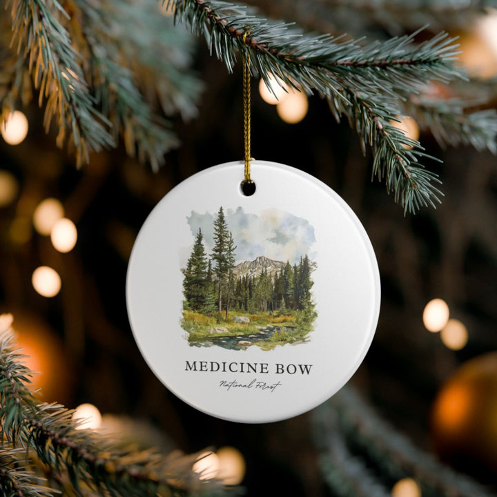 Medicine Bow National Forestwyoming Ornament: Unique Medicine Bow National Forestwyoming Souvenir, Medicine Bow National Forestwyoming Xmas Decor