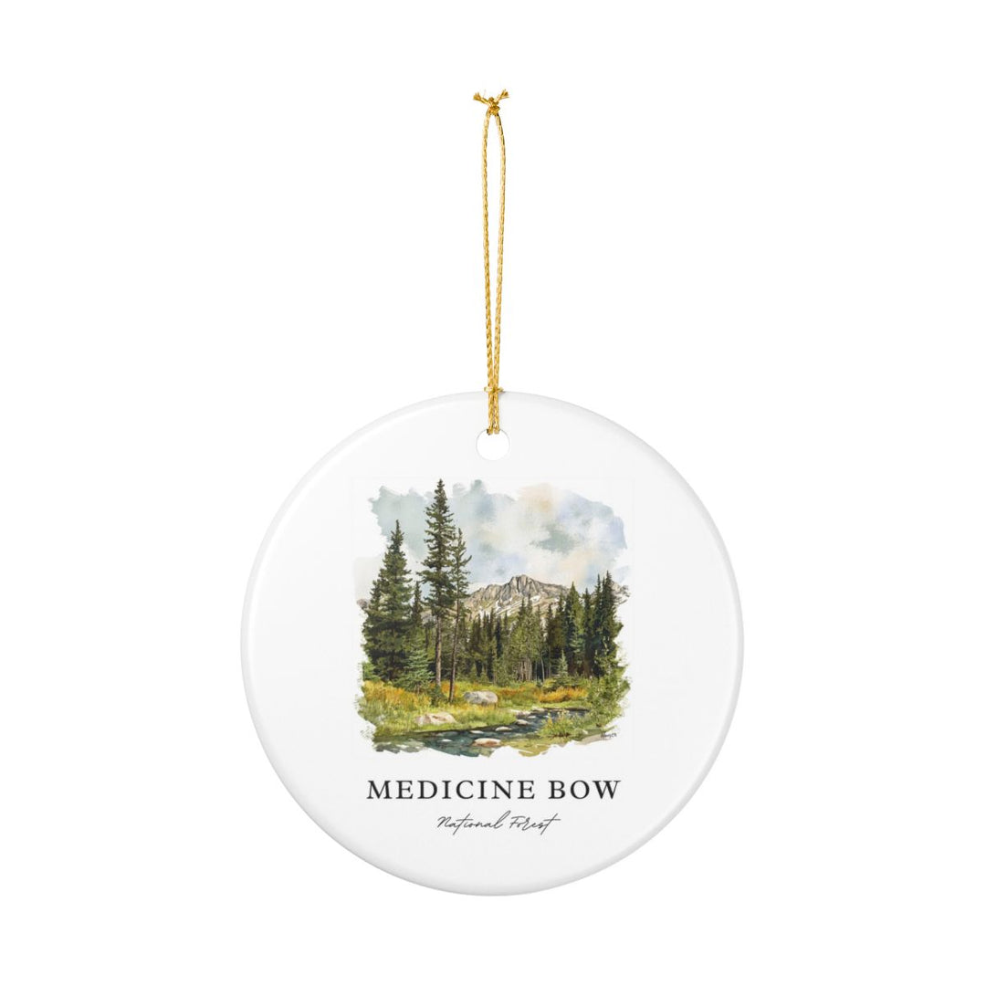 Medicine Bow National Forestwyoming Ornament: Unique Medicine Bow National Forestwyoming Souvenir, Medicine Bow National Forestwyoming Xmas Decor