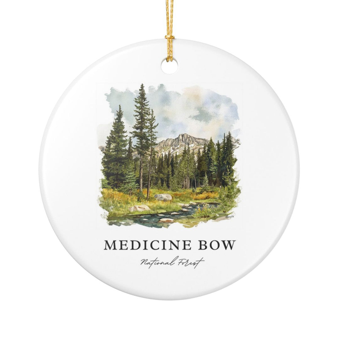 Medicine Bow National Forestwyoming Ornament: Unique Medicine Bow National Forestwyoming Souvenir, Medicine Bow National Forestwyoming Xmas Decor