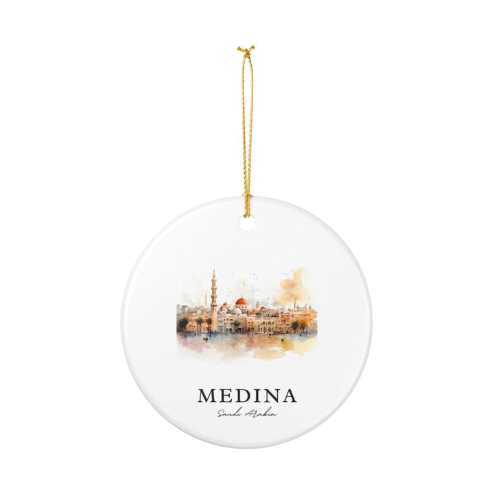 Medina Saudi Arabia Ornament: Unique Medina Souvenir, Medina Saudi Arabia Xmas Decor, and Authentic Medina Gift