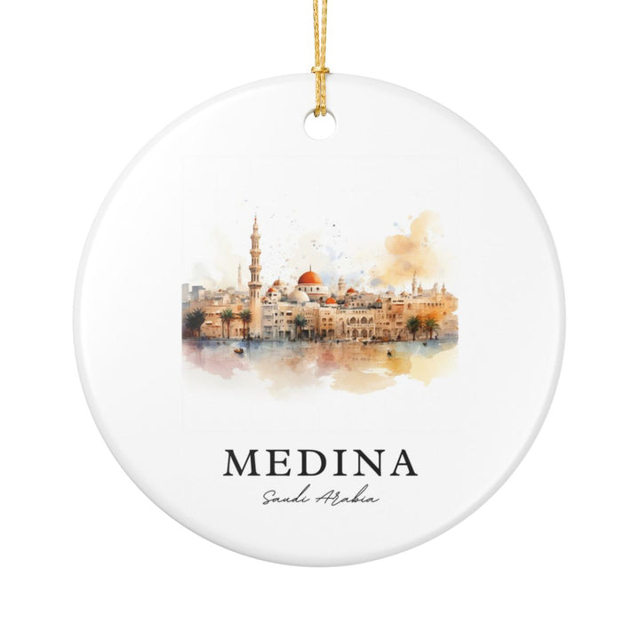 Medina Saudi Arabia Ornament: Unique Medina Souvenir, Medina Saudi Arabia Xmas Decor, and Authentic Medina Gift