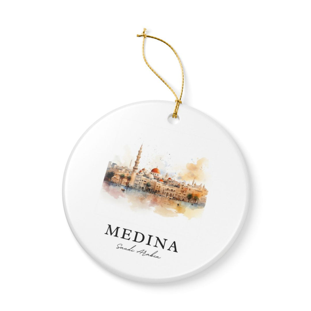 Medina Saudi Arabia Ornament: Unique Medina Souvenir, Medina Saudi Arabia Xmas Decor, and Authentic Medina Gift