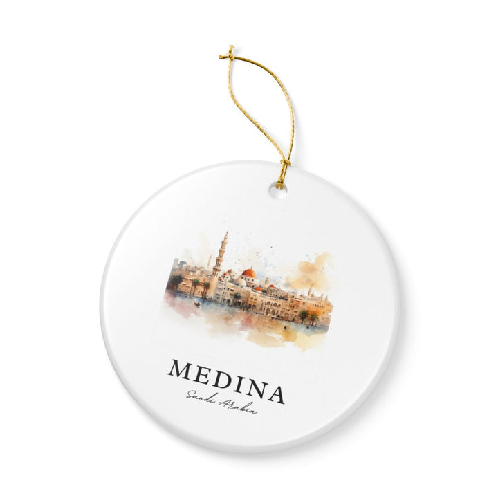 Medina Saudi Arabia Ornament: Unique Medina Souvenir, Medina Saudi Arabia Xmas Decor, and Authentic Medina Gift