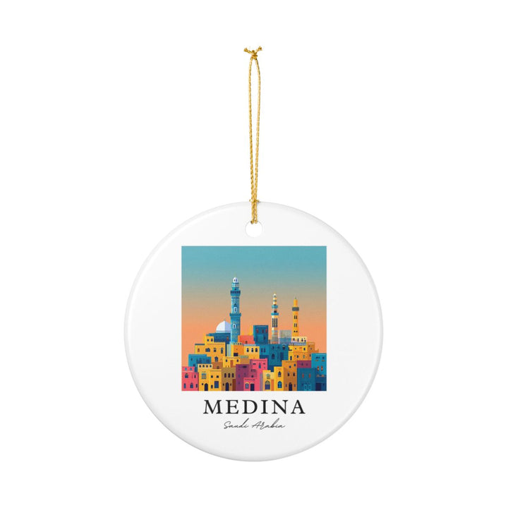 Medina Saudi Arabia Ornament: Unique Medina Souvenir, Medina Saudi Arabia Xmas Decor, and Authentic Medina Gift