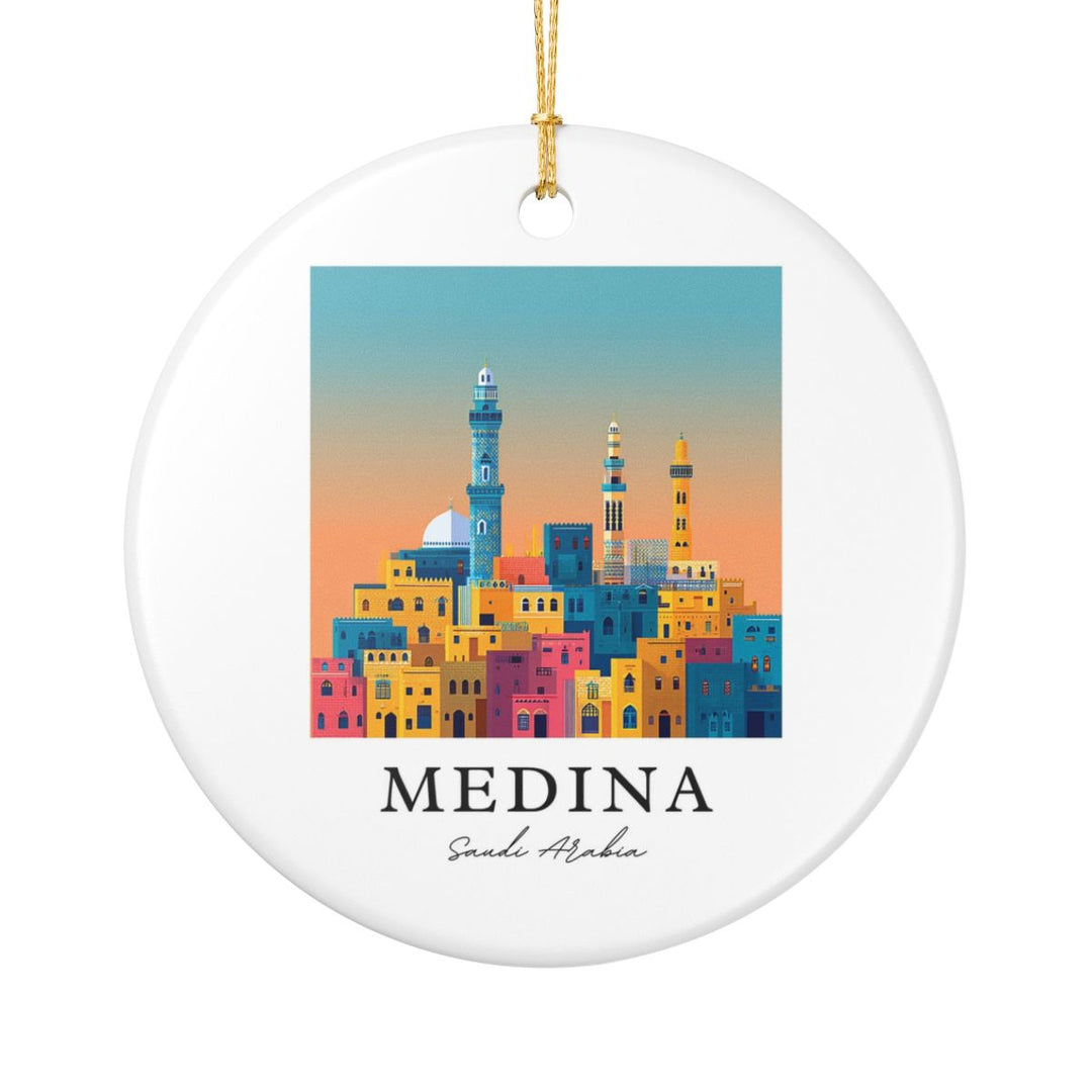 Medina Saudi Arabia Ornament: Unique Medina Souvenir, Medina Saudi Arabia Xmas Decor, and Authentic Medina Gift