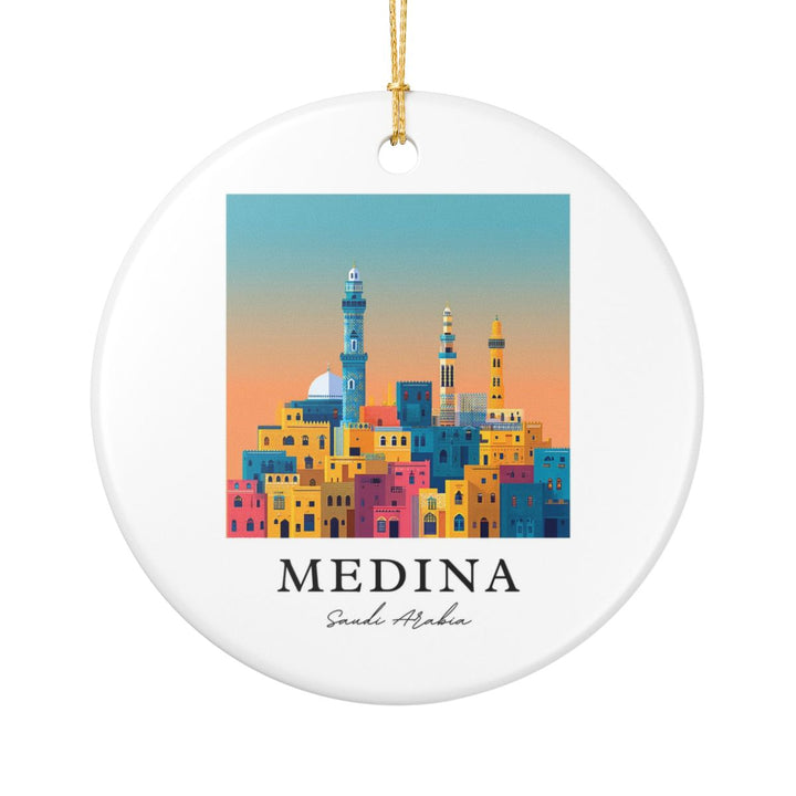 Medina Saudi Arabia Ornament: Unique Medina Souvenir, Medina Saudi Arabia Xmas Decor, and Authentic Medina Gift