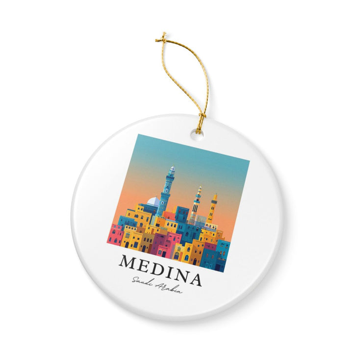 Medina Saudi Arabia Ornament: Unique Medina Souvenir, Medina Saudi Arabia Xmas Decor, and Authentic Medina Gift