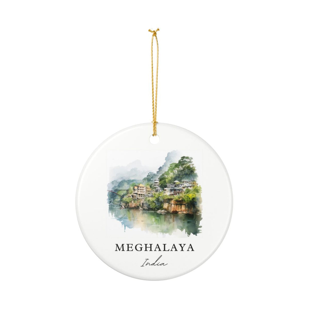 Meghalaya India Ornament: Unique Meghalaya Souvenir, Meghalaya India Xmas Decor, and Authentic Meghalaya Gift