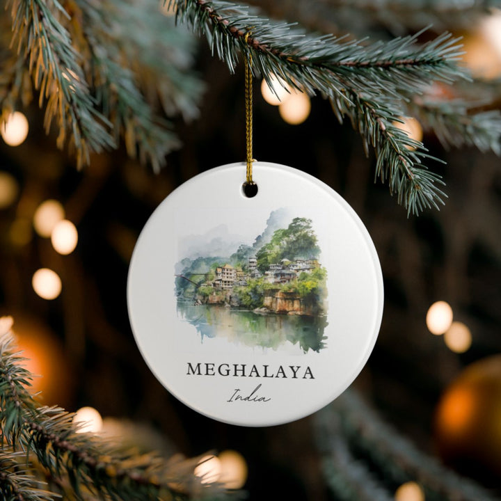 Meghalaya India Ornament: Unique Meghalaya Souvenir, Meghalaya India Xmas Decor, and Authentic Meghalaya Gift
