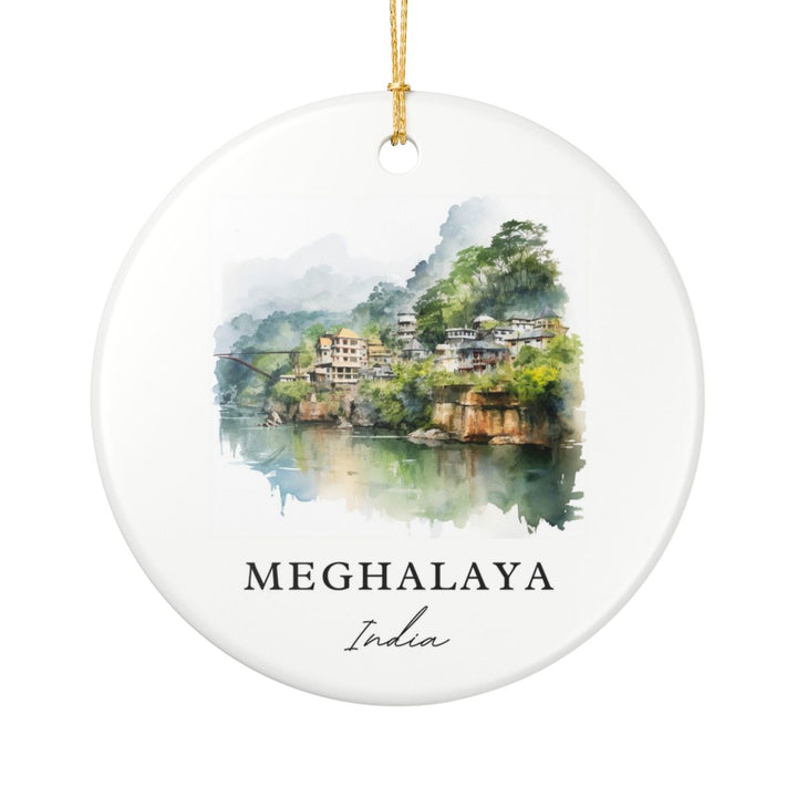Meghalaya India Ornament: Unique Meghalaya Souvenir, Meghalaya India Xmas Decor, and Authentic Meghalaya Gift