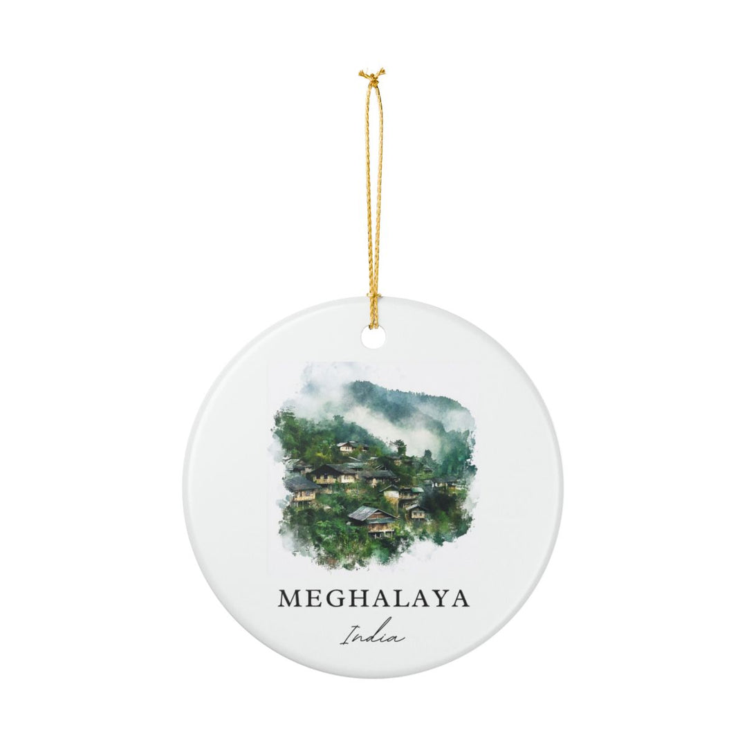 Meghalaya India Ornament: Unique Meghalaya Souvenir, Meghalaya India Xmas Decor, and Authentic Meghalaya Gift
