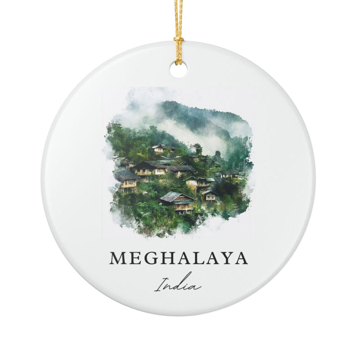 Meghalaya India Ornament: Unique Meghalaya Souvenir, Meghalaya India Xmas Decor, and Authentic Meghalaya Gift
