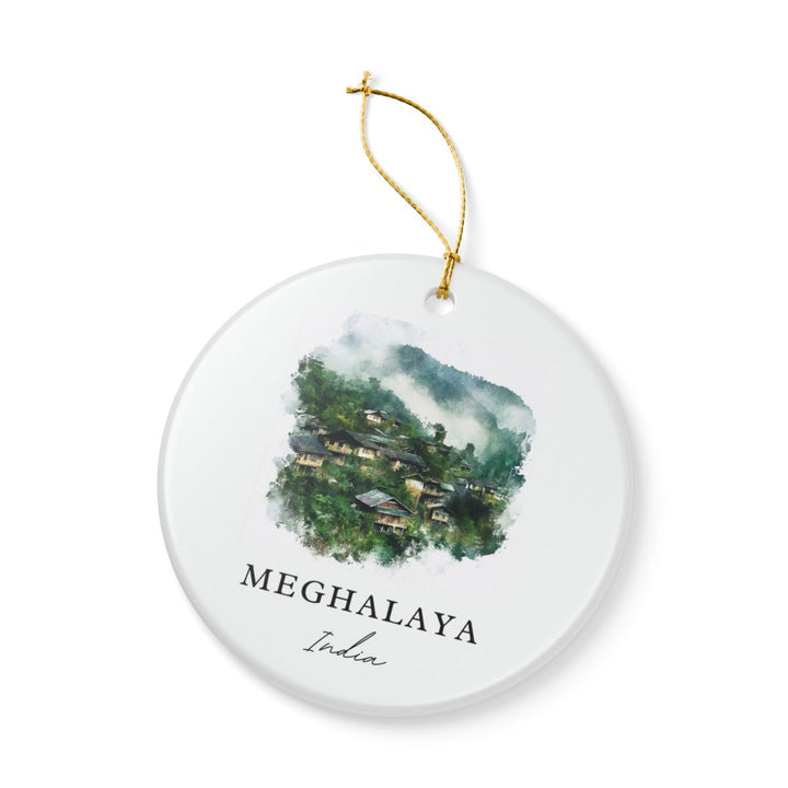 Meghalaya India Ornament: Unique Meghalaya Souvenir, Meghalaya India Xmas Decor, and Authentic Meghalaya Gift