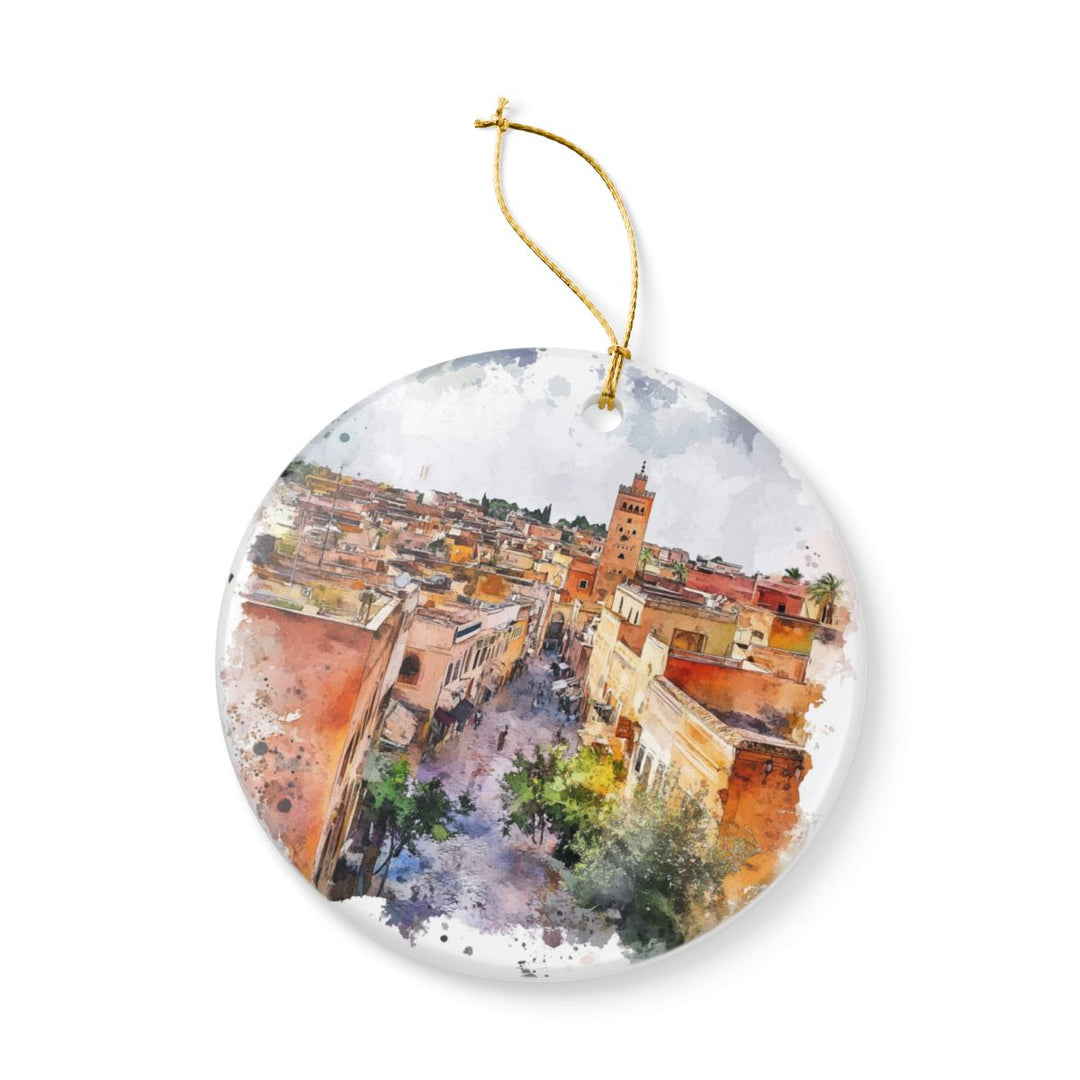 Meknes Morocco Ornament: Unique Meknes Souvenir, Meknes Morocco Xmas Decor, and Authentic Meknes Gift