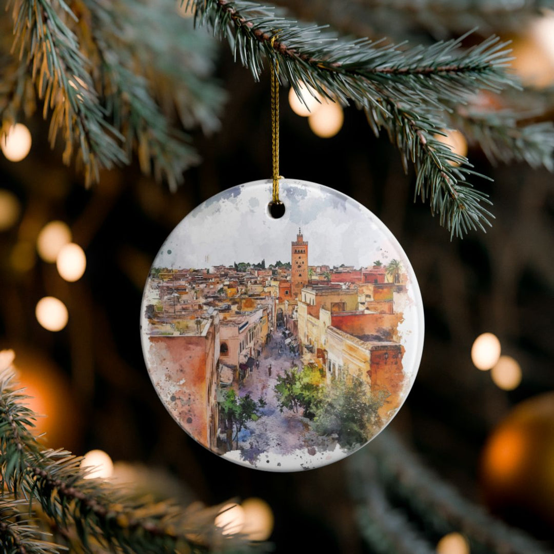 Meknes Morocco Ornament: Unique Meknes Souvenir, Meknes Morocco Xmas Decor, and Authentic Meknes Gift