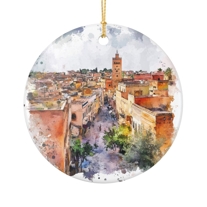 Meknes Morocco Ornament: Unique Meknes Souvenir, Meknes Morocco Xmas Decor, and Authentic Meknes Gift