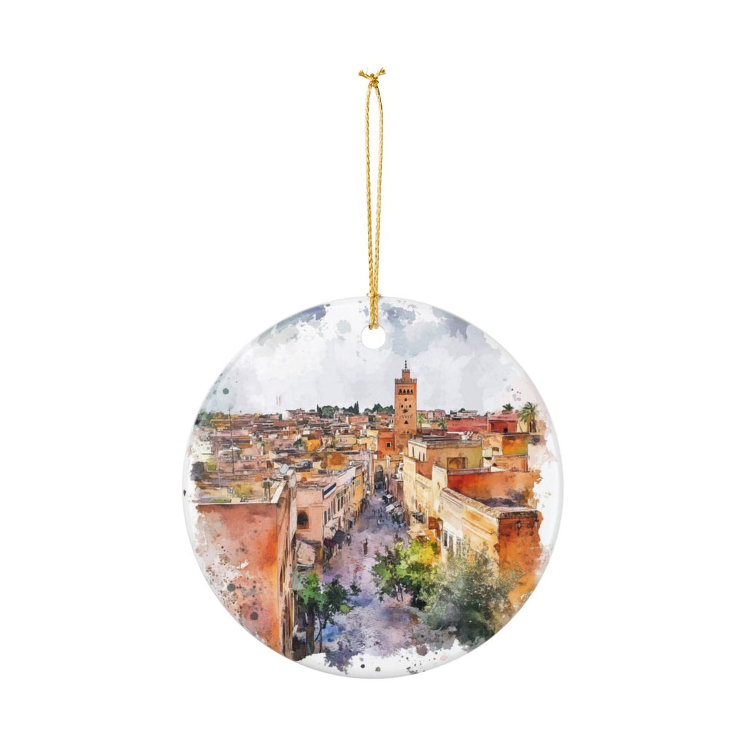 Meknes Morocco Ornament: Unique Meknes Souvenir, Meknes Morocco Xmas Decor, and Authentic Meknes Gift