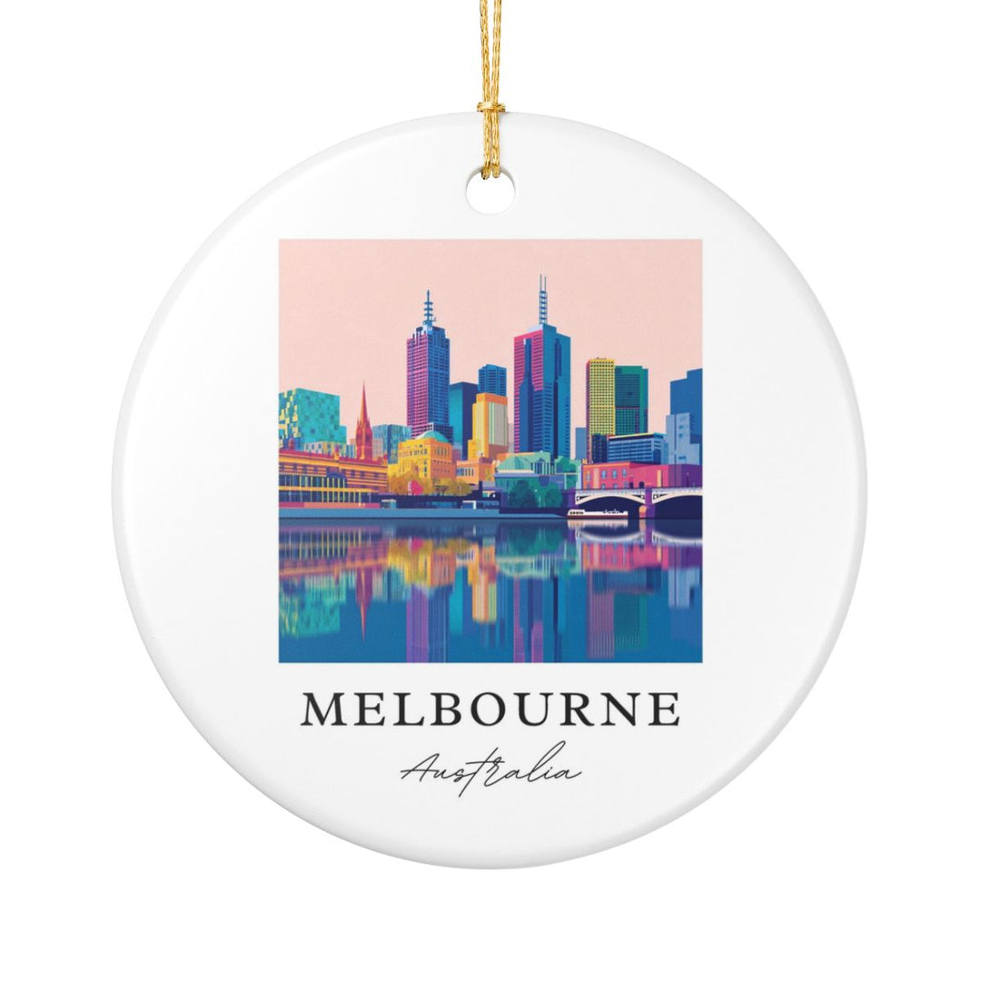 Melbourne Australia Ornament: Unique Melbourne Souvenir, Melbourne Australia Xmas Decor, and Authentic Melbourne Gift