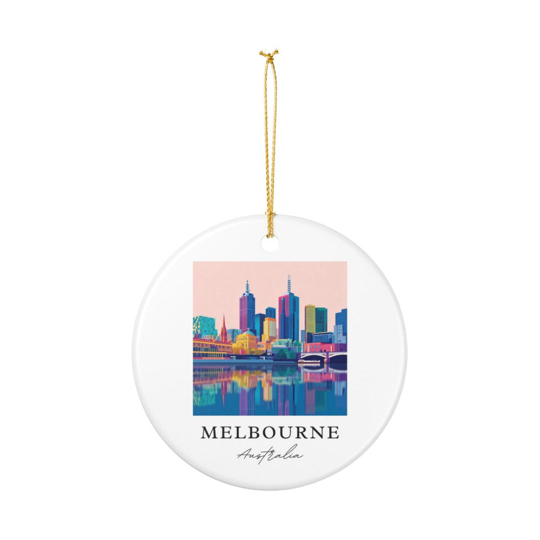 Melbourne Australia Ornament: Unique Melbourne Souvenir, Melbourne Australia Xmas Decor, and Authentic Melbourne Gift