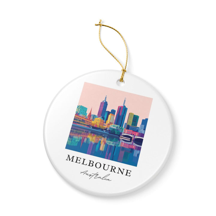 Melbourne Australia Ornament: Unique Melbourne Souvenir, Melbourne Australia Xmas Decor, and Authentic Melbourne Gift