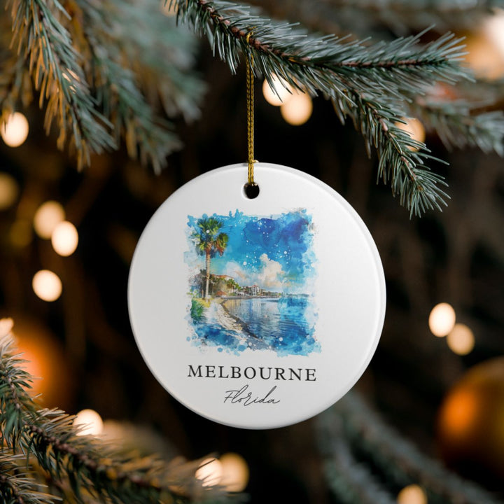 Melbourne Florida Ornament | Christmas Travel Souvenir Gift
