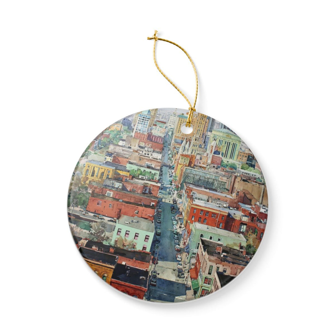 Memphis Tennessee Ornament: Unique Memphis Souvenir, Memphis Tennessee Xmas Decor, and Authentic Memphis Gift