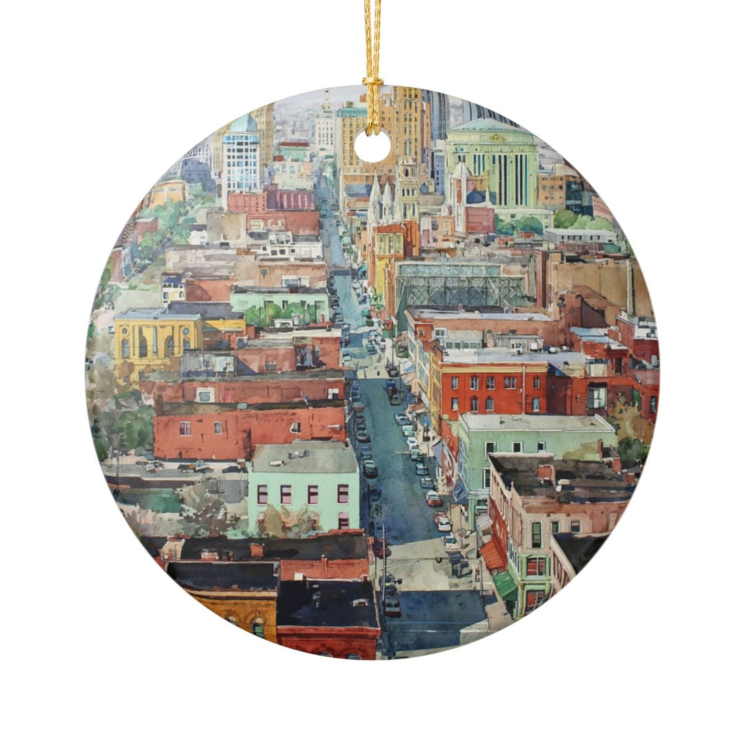 Memphis Tennessee Ornament: Unique Memphis Souvenir, Memphis Tennessee Xmas Decor, and Authentic Memphis Gift