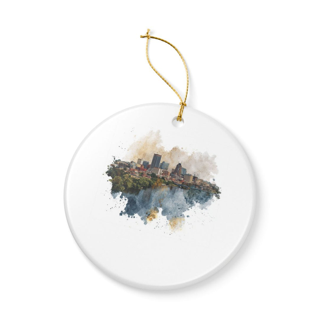 Memphis Tennessee Ornament: Unique Memphis Souvenir, Memphis Tennessee Xmas Decor, and Authentic Memphis Gift