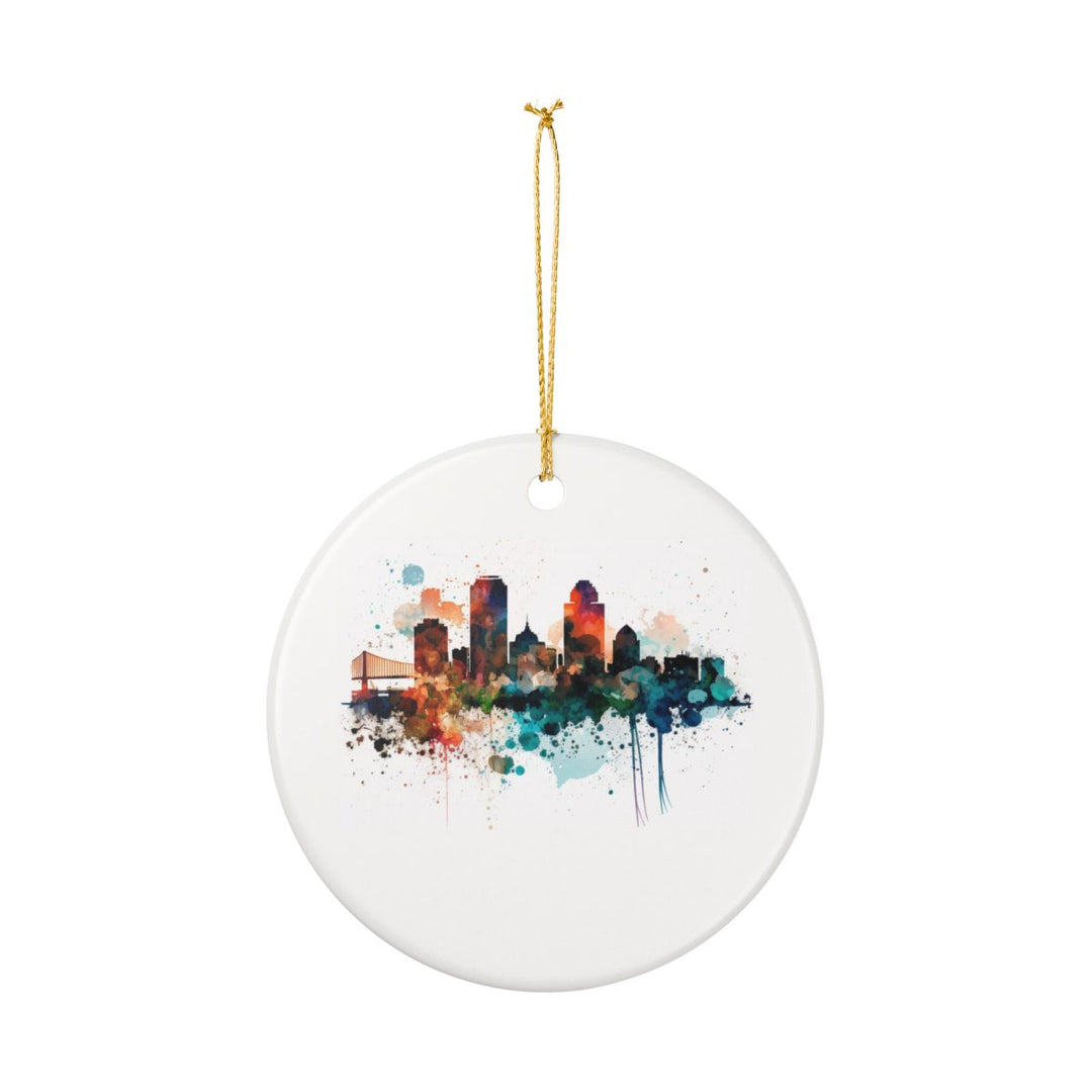 Memphis Tennessee Ornament: Unique Memphis Souvenir, Memphis Tennessee Xmas Decor, and Authentic Memphis Gift