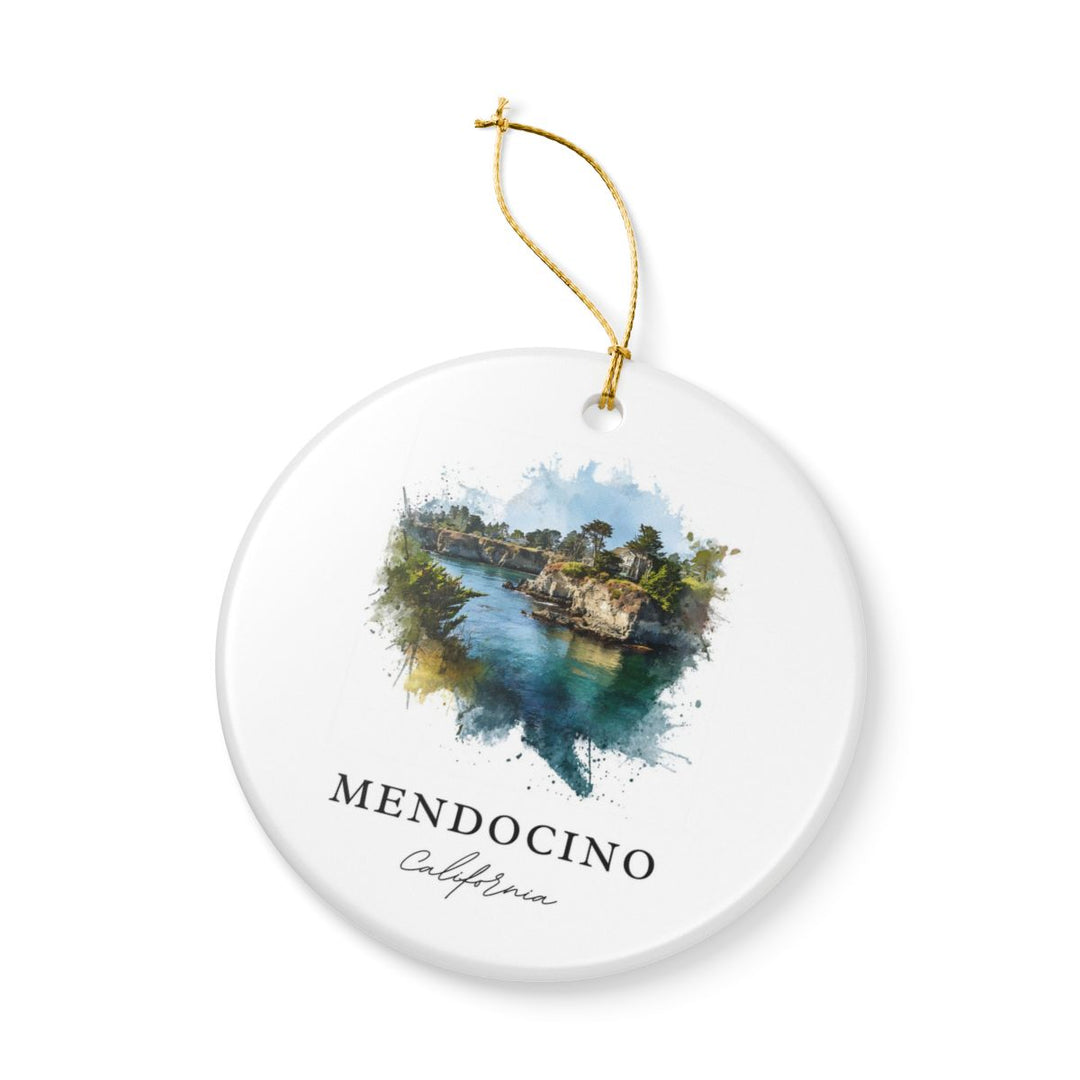 Mendocino California Ornament | Christmas Travel Souvenir Gift