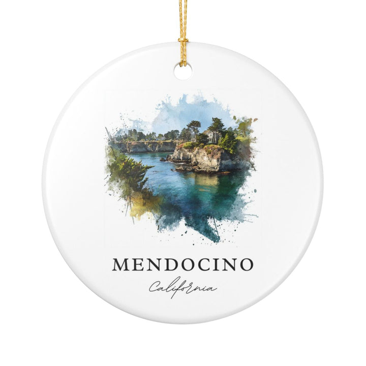 Mendocino California Ornament | Christmas Travel Souvenir Gift