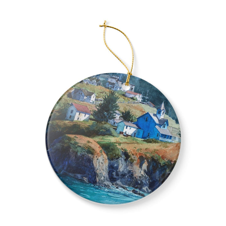 Mendocino California USA Ornament: Unique Mendocino Souvenir, Mendocino California Xmas Decor, and Authentic Mendocino Gift