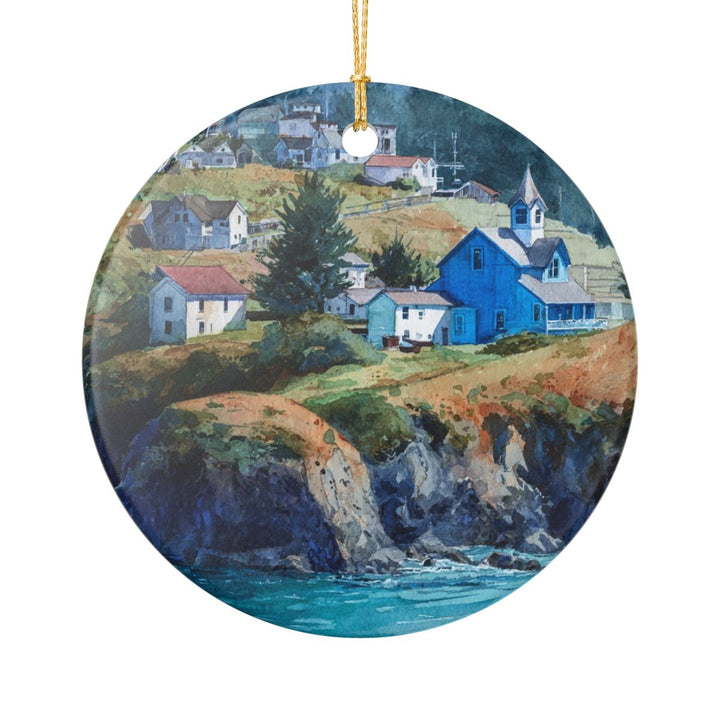 Mendocino California USA Ornament: Unique Mendocino Souvenir, Mendocino California Xmas Decor, and Authentic Mendocino Gift
