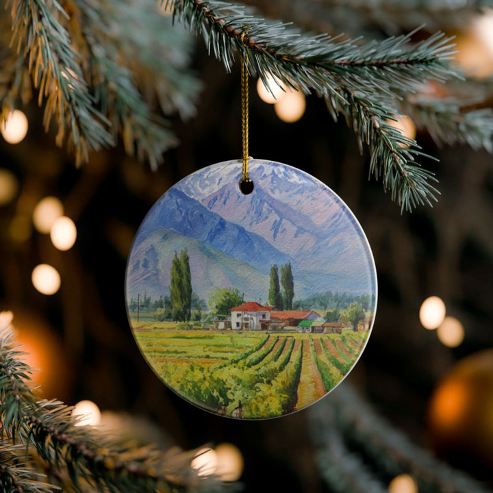 Mendoza Argentina Ornament: Unique Mendoza Souvenir, Mendoza Argentina Xmas Decor, and Authentic Mendoza Gift