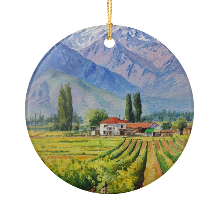Mendoza Argentina Ornament: Unique Mendoza Souvenir, Mendoza Argentina Xmas Decor, and Authentic Mendoza Gift