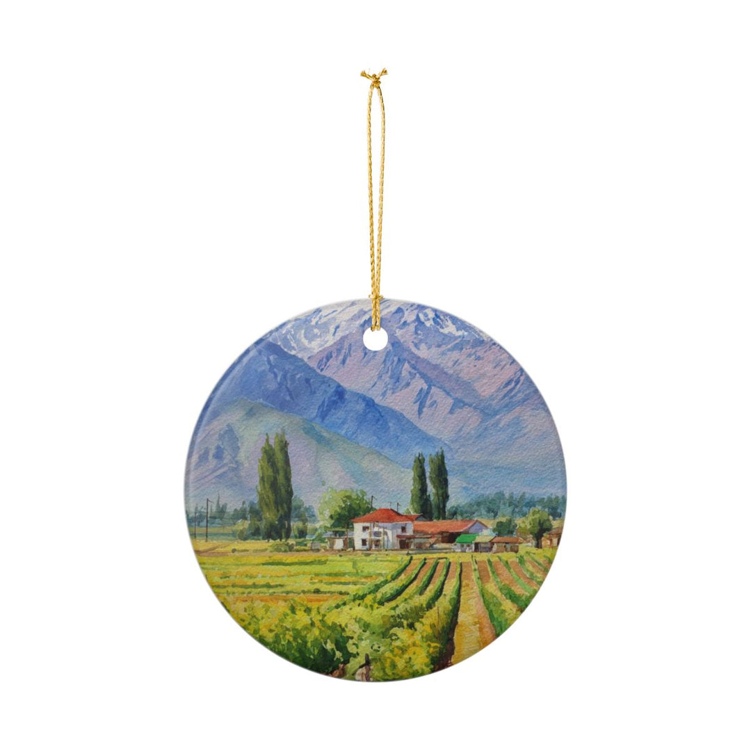 Mendoza Argentina Ornament: Unique Mendoza Souvenir, Mendoza Argentina Xmas Decor, and Authentic Mendoza Gift