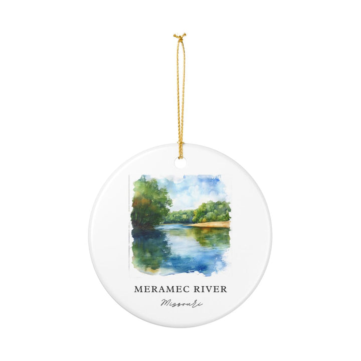 Meramec River Missouri USA Ornament: Unique Meramec River Souvenir, Meramec River Missouri Xmas Decor, and Authentic Meramec River Gift