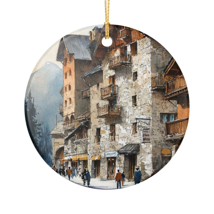 Meribel France Ornament: Unique Meribel France Souvenir, Meribel France Xmas Decor, and Authentic Meribel France Gift