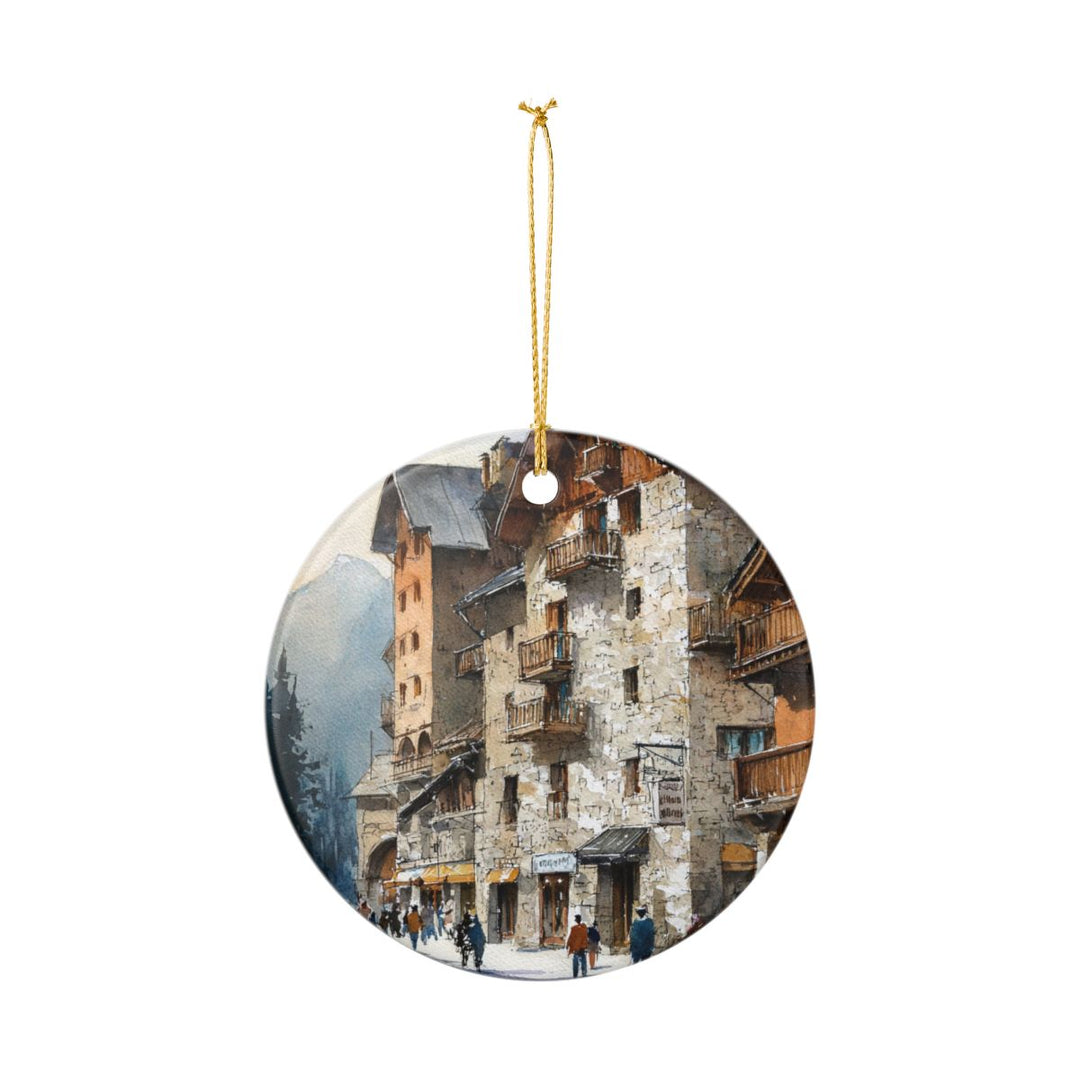 Meribel France Ornament: Unique Meribel France Souvenir, Meribel France Xmas Decor, and Authentic Meribel France Gift
