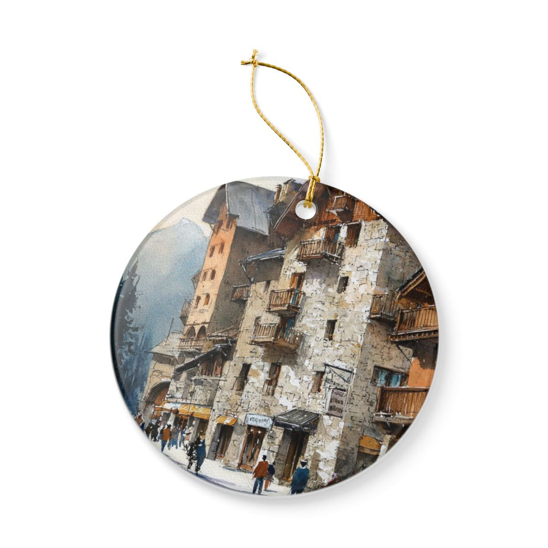 Meribel France Ornament: Unique Meribel France Souvenir, Meribel France Xmas Decor, and Authentic Meribel France Gift