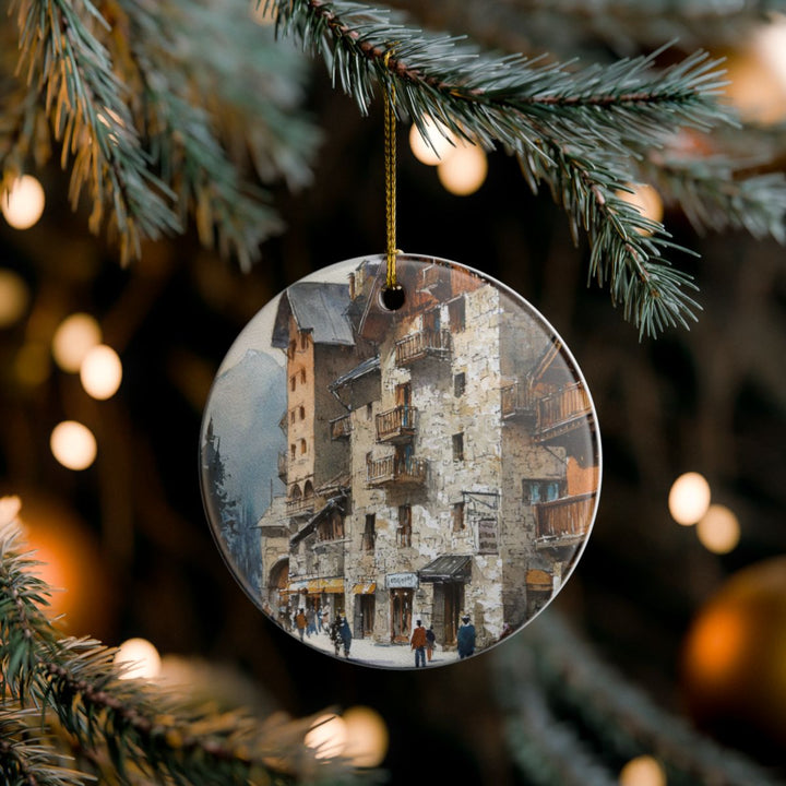 Meribel France Ornament: Unique Meribel France Souvenir, Meribel France Xmas Decor, and Authentic Meribel France Gift