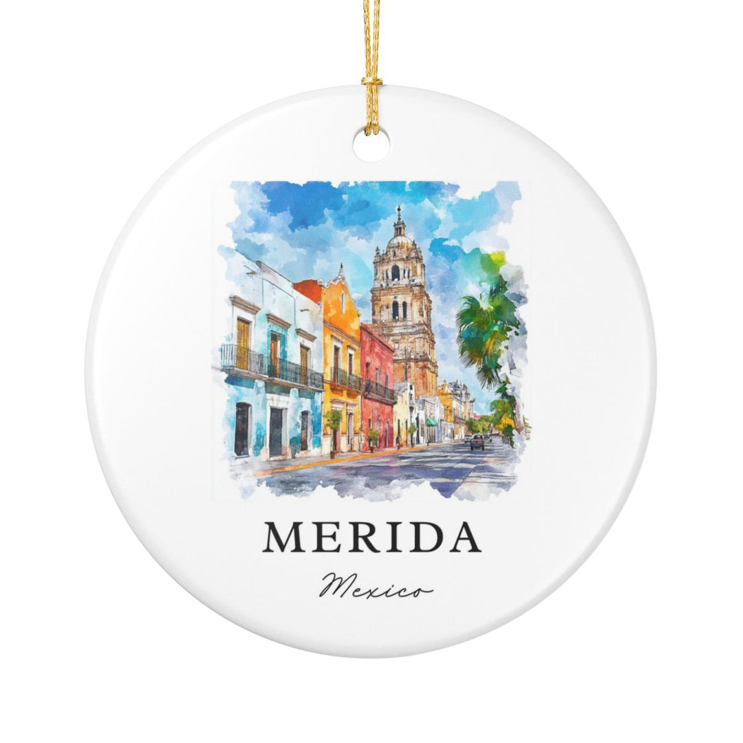 Merida Mexico Ornament: Unique Merida Mexico Souvenir, Merida Mexico Xmas Decor, and Authentic Merida Mexico Gift