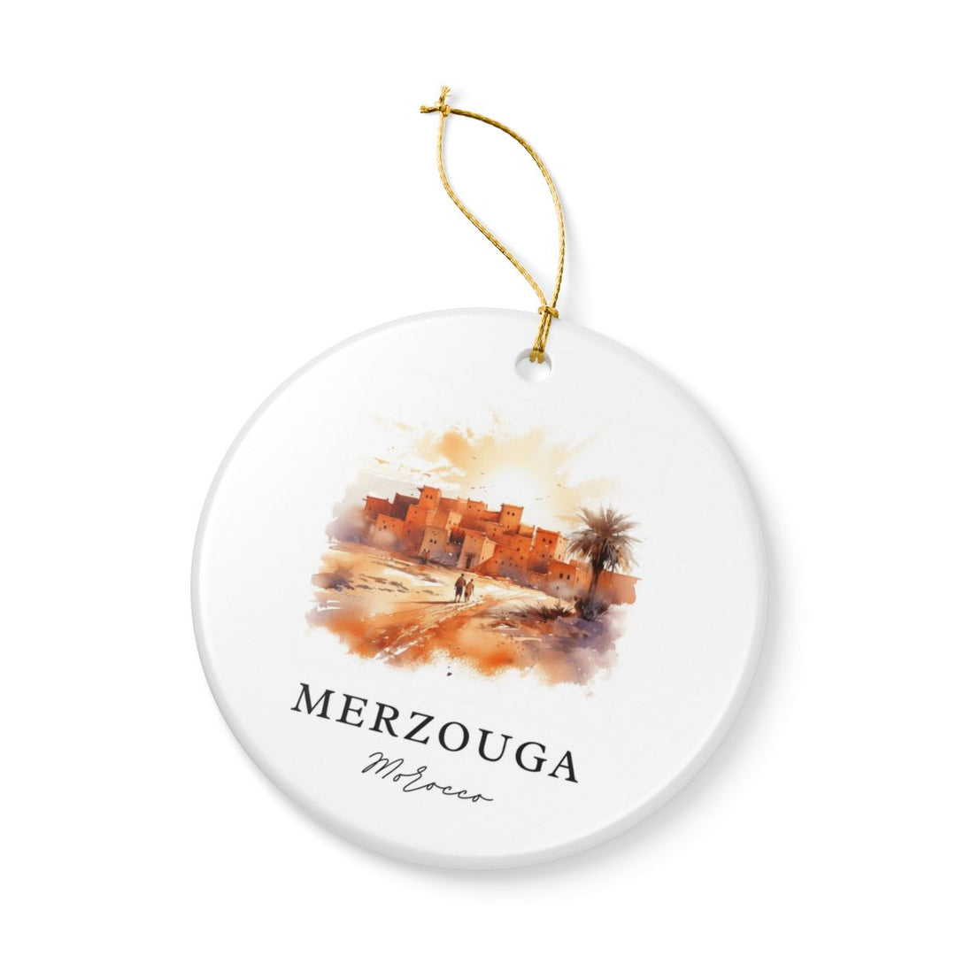 Merzouga Morocco Ornament: Unique Merzouga Souvenir, Merzouga Morocco Xmas Decor, and Authentic Merzouga Gift