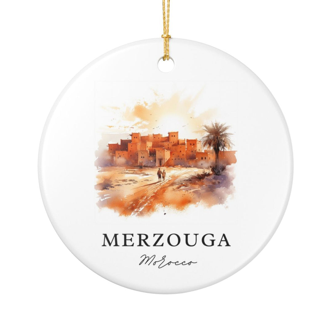 Merzouga Morocco Ornament: Unique Merzouga Souvenir, Merzouga Morocco Xmas Decor, and Authentic Merzouga Gift