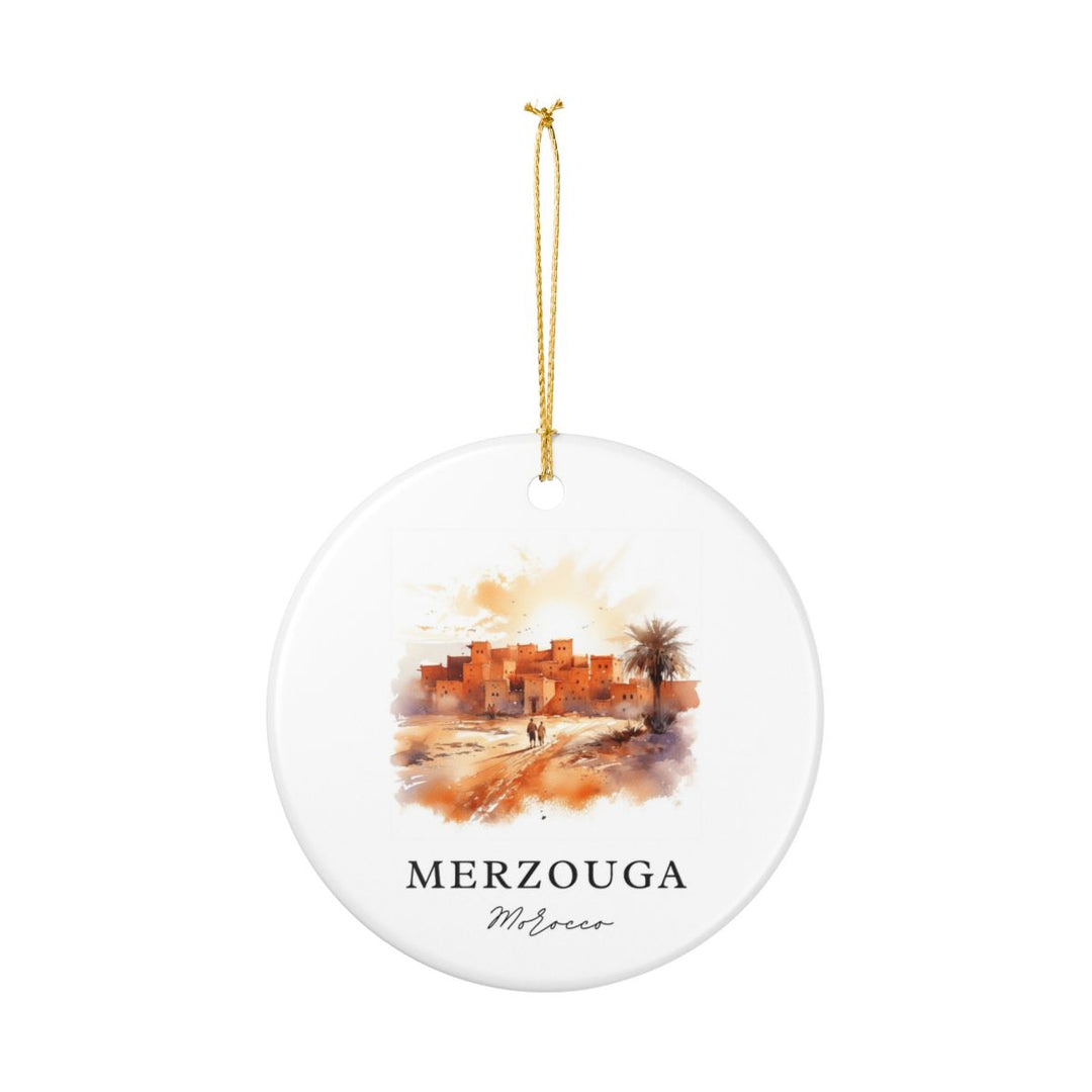 Merzouga Morocco Ornament: Unique Merzouga Souvenir, Merzouga Morocco Xmas Decor, and Authentic Merzouga Gift