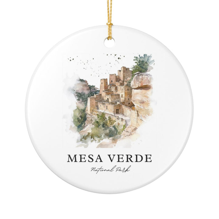 Mesa Verde USA Ornament: Unique Mesa Verde Souvenir, Mesa Verde USA Xmas Decor, and Authentic Mesa Verde Gift